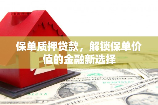 滦南保单质押贷款，解锁保单价值的金融新选择