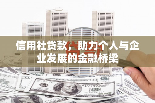 海陵信用社贷款，助力个人与企业发展的金融桥梁