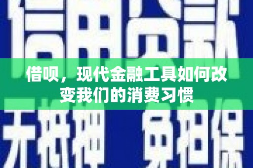新田借呗，现代金融工具如何改变我们的消费习惯