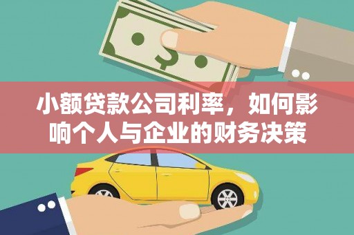 六安小额贷款公司利率，如何影响个人与企业的财务决策