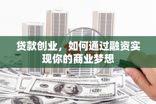 普格贷款创业，如何通过融资实现你的商业梦想