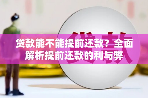 包河贷款能不能提前还款？全面解析提前还款的利与弊