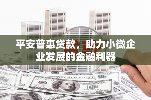 长涂平安普惠贷款，助力小微企业发展的金融利器